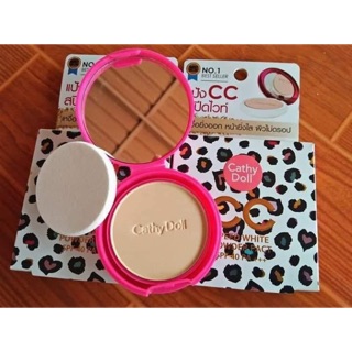 แป้งCC Cathy Doll speed white powder pact SPF 40 PA+++ เบอร์23 ผิวธรรมดาถึงผิวสองสี