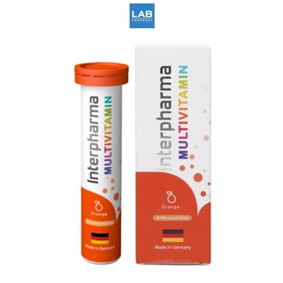 [ ซื้อ 1 แถม 1*] Interpharma Multivitamin Orange 20s - วิตามินรวม รูปแบบเม็ดฟู่ละลายน้ำ 1 หลอด บรรจุ 20 เม็ด