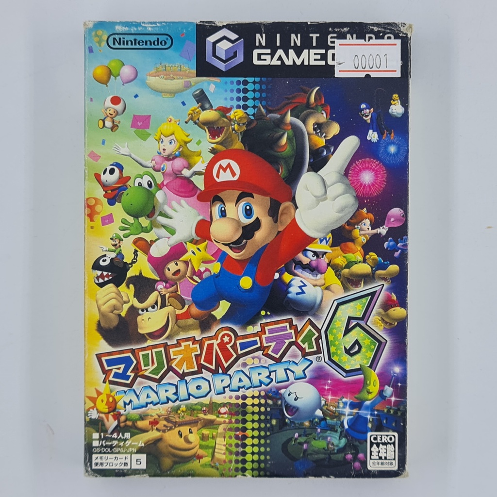 [00001] Mario Party 6 (JP)(GAMECUBE)(USED) แผ่นเกมแท้ มือสอง !!