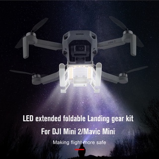 ชุดไฟลงจอด LED พับได้ อุปกรณ์เสริม สําหรับ Mavic Mini 2 Mini SE Mavic Mini