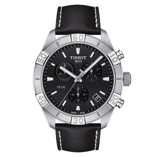 Tissot PR100 Sport Gent Chronograph ทิสโซต์ พี อาร์ 100 สปอร์ต เจนท์ สีดำ ดำ T1016171605100 นาฬิกาผู้ชาย