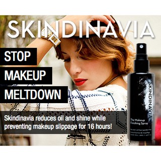 เครื่องสำอางติดทน 16 ชม. หน้าไม่มัน Skindinavia The Makeup Finishing Spray - Oil Control 118ml