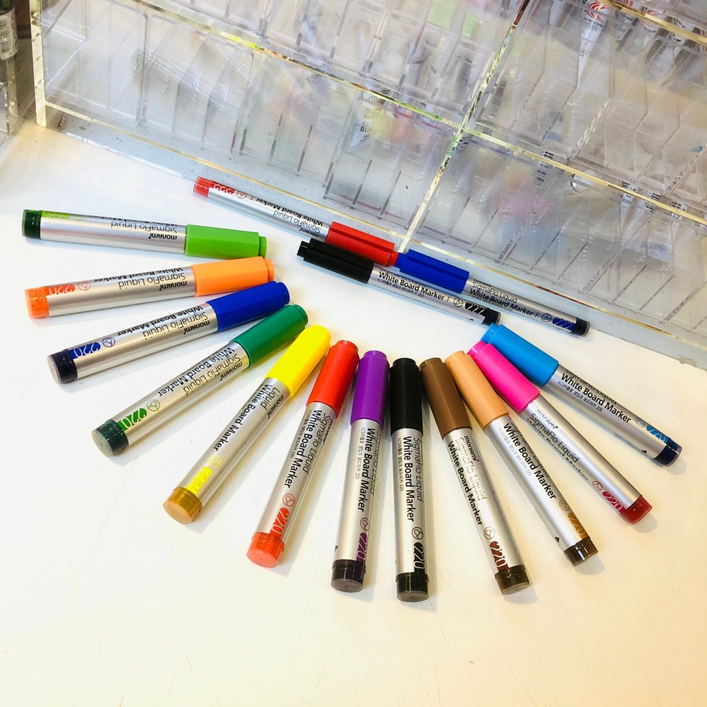 ปากกาไวท์บอร์ด monami White Board Marker 220