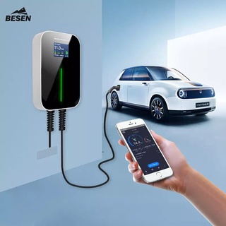 EV Charger 22kw Wallbox Besen Charger BS20-APP (Bluetooth) เครื่องชาร์จรถไฟฟ้า ติดผนังขนาด 22KW รุ่น APP 3phase