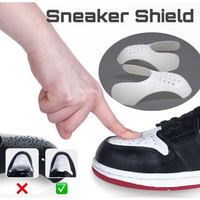 1คู่ โล่ ดันทรงรองเท้า Sneaker Shield แผ่นดันทรงหัวรองเท้า Toe box แผ่นกันยับ ป้องกันรอยย่น และรักษารอยย่น