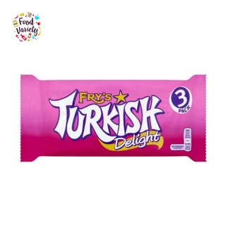 [Best Before 21-Oct-2023]Frys Turkish Delight 3 Pack 153G ไฟรตุรกีดีไลท์ 3 แพ็ค 153G เจลลี่ตรงกลางนุ่มๆเคลือบด้วยช็อกโก