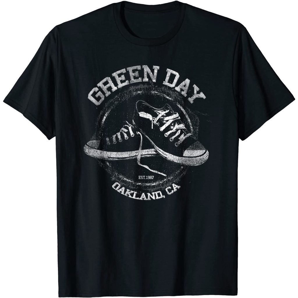 เสื้อยืดผ้าฝ้ายพรีเมี่ยม เสื้อยืด ลาย Green Day Allstar สําหรับผู้ใหญ่