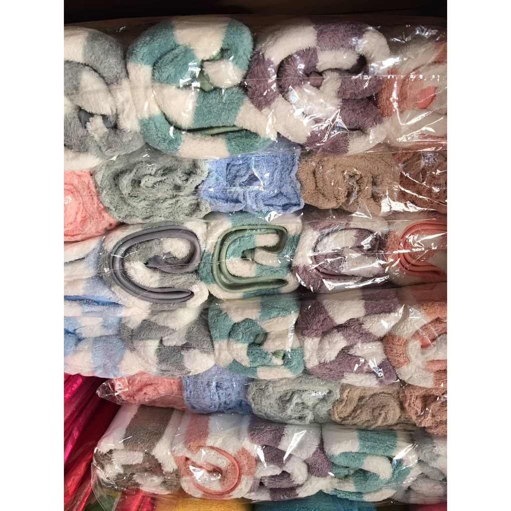 ผ้าเช็ดผม ขนเป็ด ผ้าขนหนู ผ้าเช็ดหน้า ลายขวาง รุ่นหนานุ่ม ขนาด 30*70 ซม. ราคา ถูกที่สุด ดีลบีเคเค แกลเลอรีภาพที่ 6