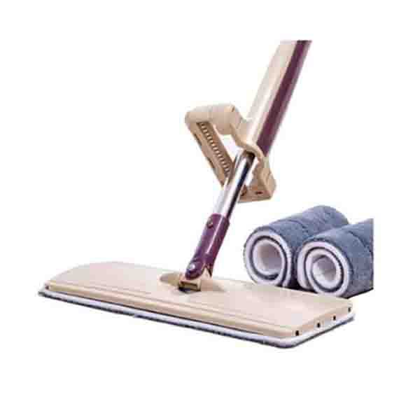 Kumall Lazy Mop ไม้ถูพื้นแบบรีดน้ำและฝุ่นผงในตัว(พร้อมผ้า 3 ผืน) รุ่น FMOP135A