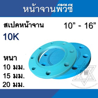 หน้าจาน พีวีซี PVC 10K ตาดี ตาบอด ขนาด 10นิ้ว - 16นิ้ว