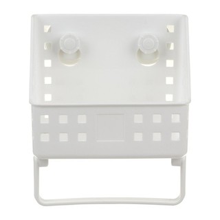 ตะกร้าแขวนติดผนังสูญญากาศ R1860 สีขาว  PLASTIC BASKET WITH SUCTION CUP R1860 WHITE