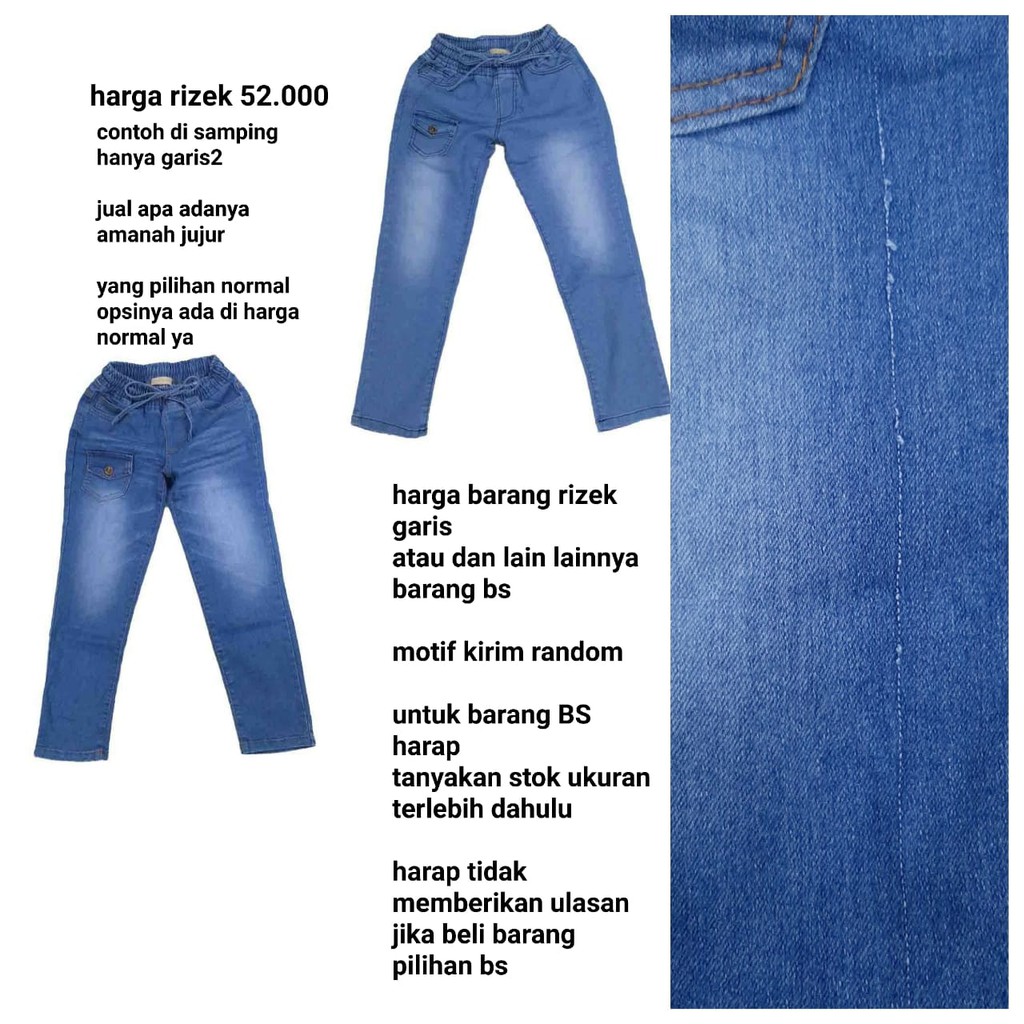 สินค้าจําเป็น/GIRLS JEANS STRIPES 3-15 YEARS OLD