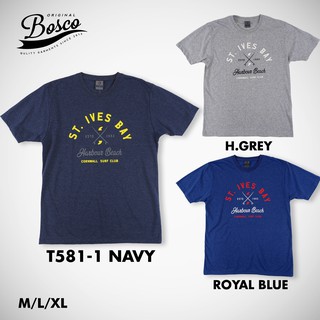 [เก็บโค้ดหน้าร้าน]เสื้อยืดคอกลมพิมพ์ลาย BOSCO "St.Ives" T581-1