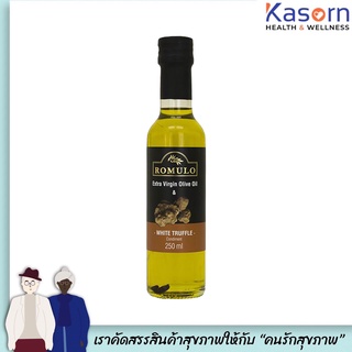 🔥 โรมูโล่ น้ำมันมะกอกบริสุทธิ์ผสมเห็ดทรัฟเฟิลขาว 250 มิลลิลิตร Romulo Extra Virgin Olive Oil &amp; White Truffle(0561)