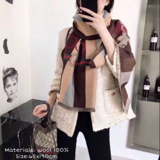 ● GG กูชชี่ ผ้าพันคอ คลุมไหล่
● งานสวยมาก 1:1 hi-end
● ผ้า Wool 100% เนื้อนิ่มมาก