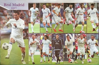 Real Madrid C.F 2017, โปสเตอร์ทีมฟุตบอล เรอัลมาดริด