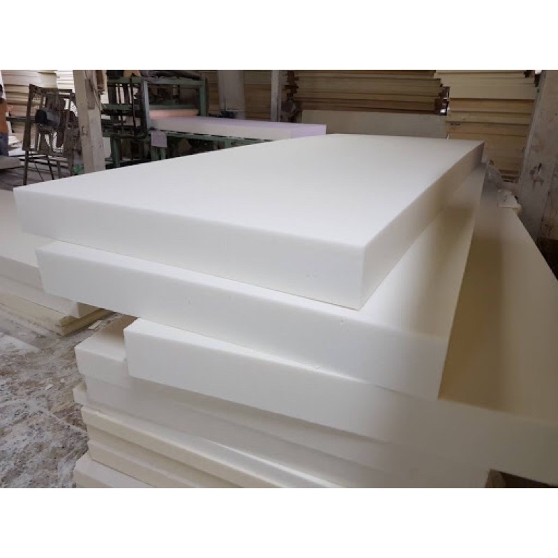 โฟมหนา4นิ้ว โฟมแผ่นสีขาวล้วน 60*120cm ราคา 156 บาท/แผ่นหนาแน่น 0.65 ปอนด์