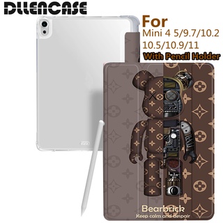 Dllencase เคส For  Ipad พร้อมช่องใส่ดินสอ สําหรับ 2021 Pro 11 2019 2020 10.2 7 8th Generation 2018 9.7 5/6th Mini 4 5 Air 4 10.5 10.9 A218