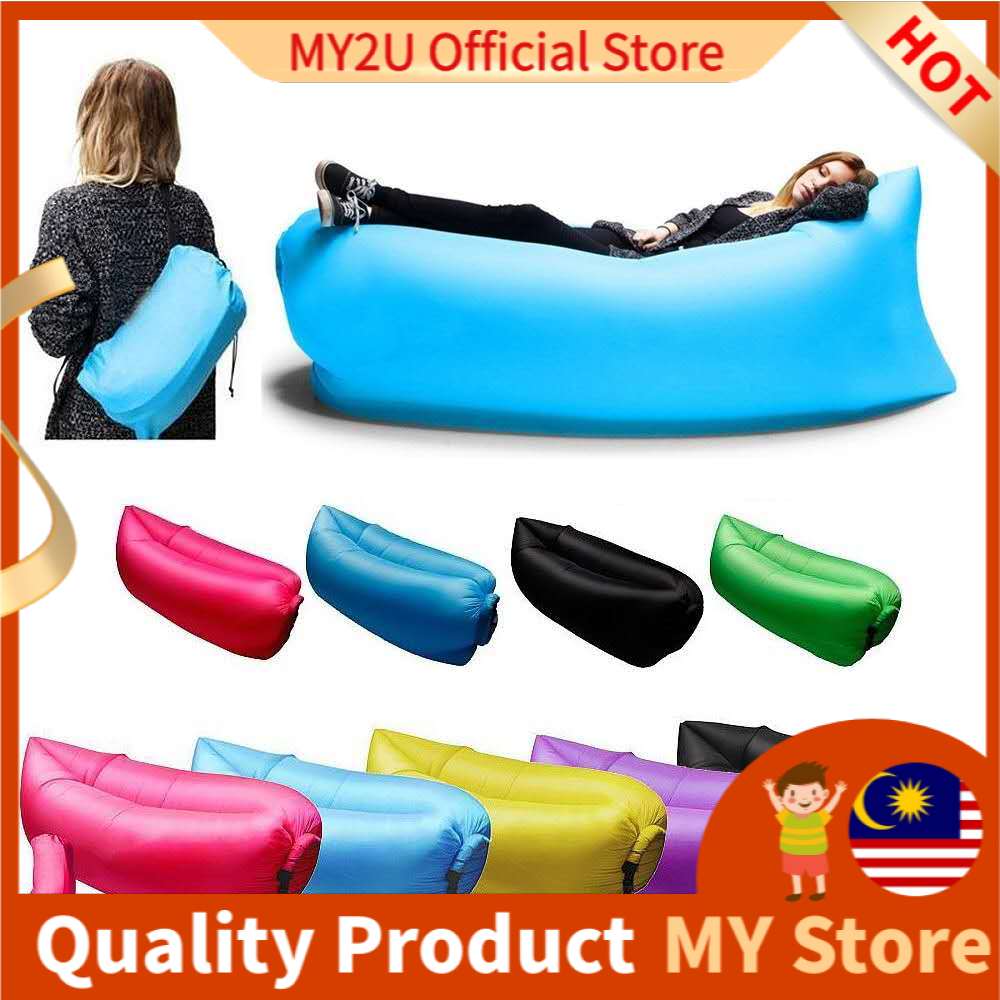 MY2UStore ลมพองปิคนิค Camping Lamzac Air โซฟาขี้เกียจ Lounge เตียง Kerusi โซฟา Udara