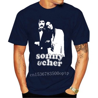 [COD]ขายดี เสื้อยืด พิมพ์ลาย I Got You Babe - The White Stencil Sonny And Cher 60s 70s 80s Sixties Seventies Eighties Po