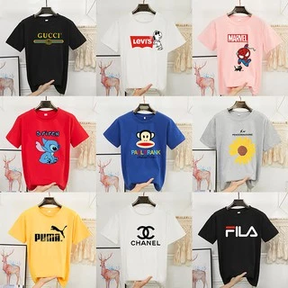 SALE ！！BK-SHORT เลือกสีเลือกไซส์สุ่มลาย ราคาถูกสุดๆ เสื้อยือแขนสั้นแฟชั่นเกาหลีสกรีนลายการ์ตูน