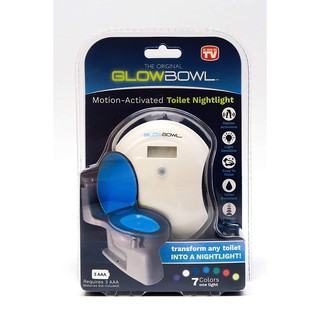 GlowBowl : GWBMTD-OF0001* ไฟส่องโถรองนั่งชักโครก Motion Activated Toilet Nightlight 1pk.