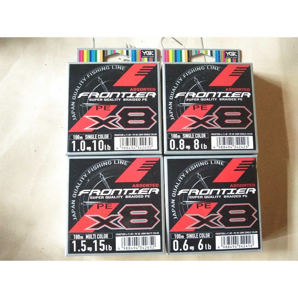 สายตกปลาหน้า Pe x8 8lb, 10lb, 15lb, 6lb