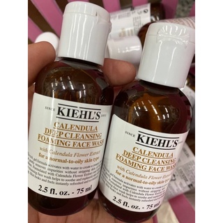 kiehls calendula deep cleansing foaming face wash 75ml