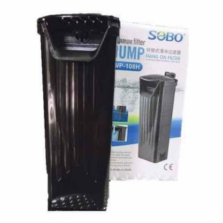 ปั๊มน้ำ SOBO WP-108H (กรองน้ำตื้น) สำหรับเต่าน้ำ หมาน้ำ จิ้งจกน้ำ สัตว์ครึ่งบกครึ่งน้ำ