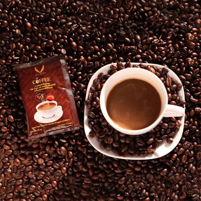 กาแฟยิ่งยง ของแท้ 💯 กาแฟผสมถั่งเช่า และเห็ดหลินจือ กาแฟถั่งเช่ายิ่งยง LIVNEST COFFEEราคาถูกที่สุด (5ซอง) เพียง 49 บาท