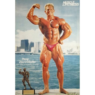 โปสเตอร์ รูปถ่าย เพาะกาย เพาะกล้าม เล่นกล้าม Body Builder Troy Zuccolotto POSTER 20x30” Inch Muscle Weight Training