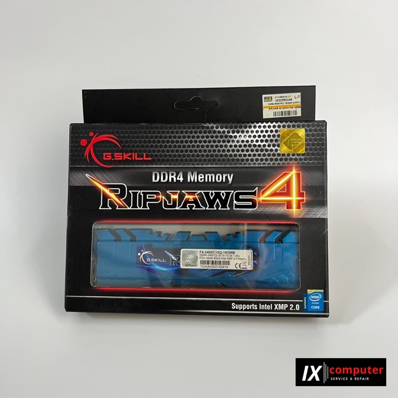 แรม Ram G.skill Ripjaws 4 DDR4 4Gb x 4 (16Gb)  Bus2400