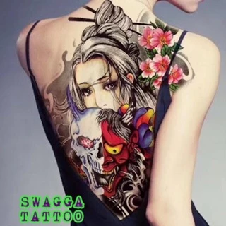 แทททู เต็มหลัง รอยสัก ลายสัก รอยสักชั่วคราว tattoo