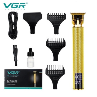 (มาใหม่) Vgr ปัตตาเลี่ยนไร้สาย V-265 หน้าจอ LED ดิจิตอลชาร์จ USB Port