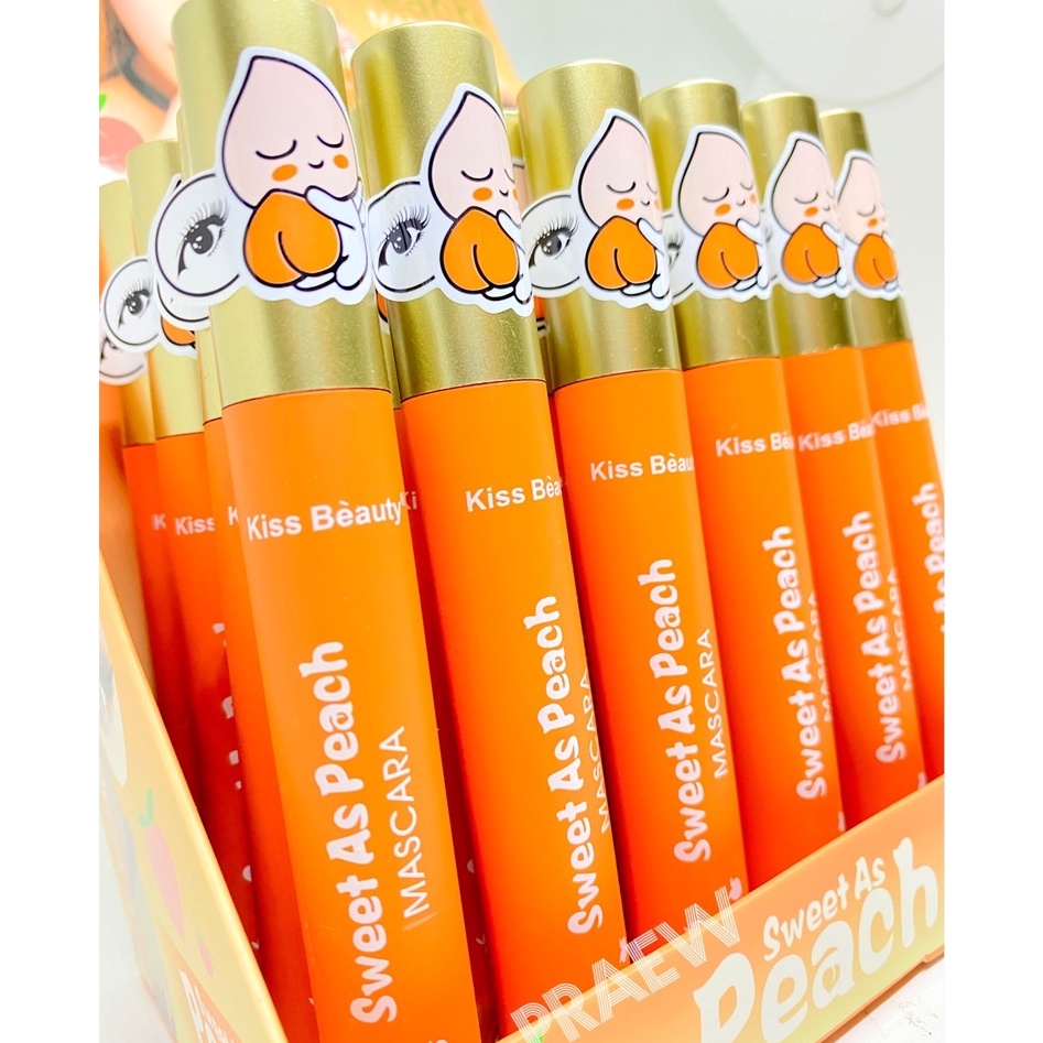 Kiss​ Beauty ​มาสคาร่าลูกพีช​ งอนเด้งกันน้ำ ปัดลื่นไม่มีสะดุด หมดปัญหาขนตาจับตัวเป็นก้อน 1แถม1 No.56675-03