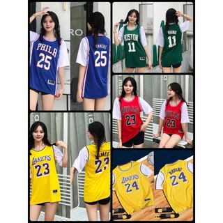 พร้อมส่งในไทย เสื้อบาส (แขนสั้น) 🏀✅