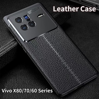 เคสโทรศัพท์หนัง ซิลิโคนนิ่ม ผิวด้าน บางมาก กันกระแทก สําหรับ Vivo X80 Pro X80Pro X70 Pro X70ProPlus X60