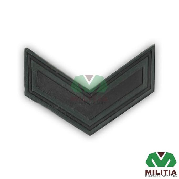 HIJAU Army Green 1 Rank Rubber Adhesive Patch