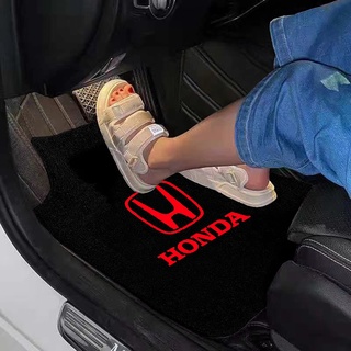 รถ Suede Anti-Slip Mat Easy Clean เหมาะกับ Honda Accord Urban Civic Brio CRV HRV Jazz Odyssey Vezel Flow CRZ พรม Protect