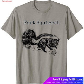 ผ้าฝ้าย 100% เสื้อยืดกีฬา Funny Fart Squirrel Skunk Wrong Animal Name Stupid Gag Joke T-Shirt The Amazing World