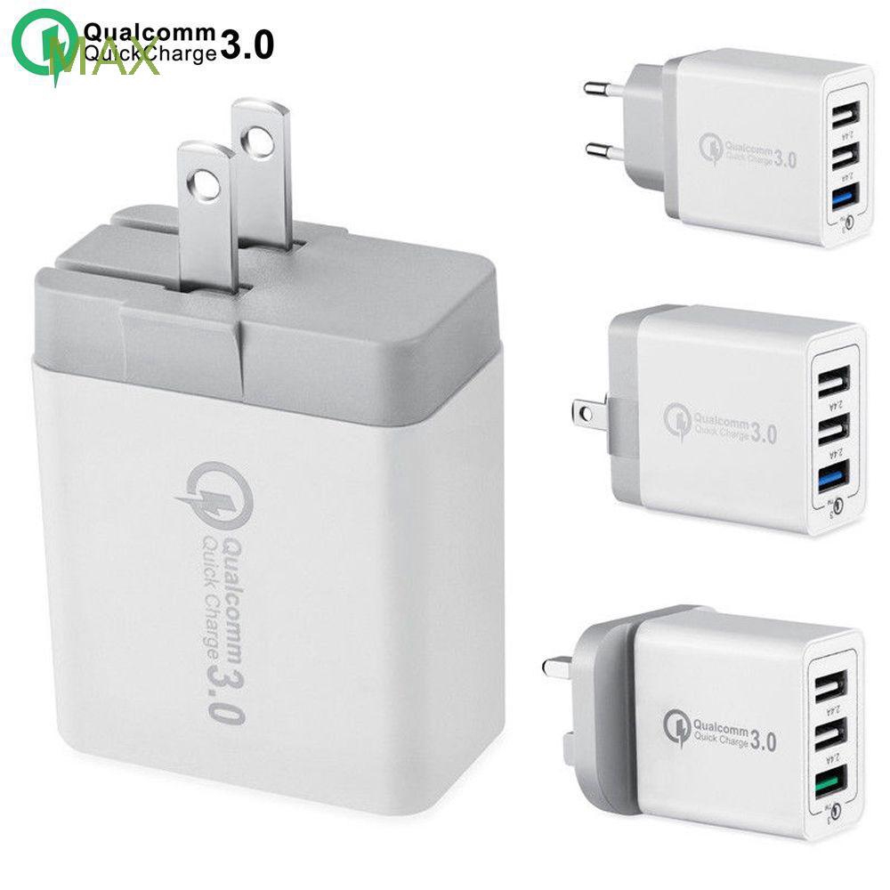 30W Portable Iphone Ipad Charging Dock Adapter QC 3.0 USB Wall Charger