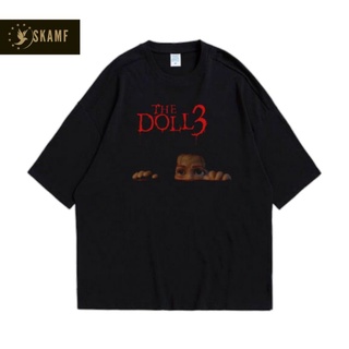 เสื้อยืดผ้าฝ้ายพิมพ์ลายขายดี เสื้อยืด ลาย The DOLL 3 | เสื้อยืด พิมพ์ลายภาพยนตร์สยองขวัญ | เสื้อผ้าตุ๊กตาชัคกี้ VINTAGE