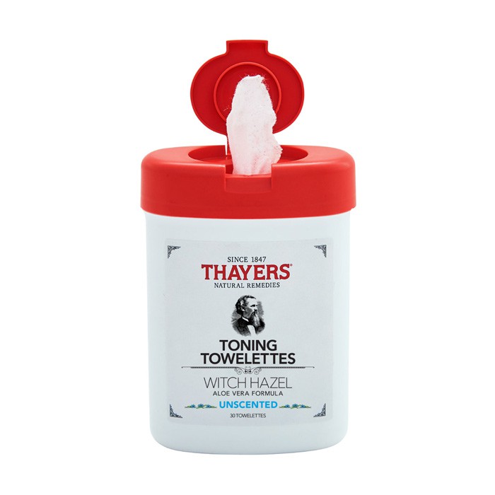 Thayers Unscented Toning Towelettes (30 Sheets)