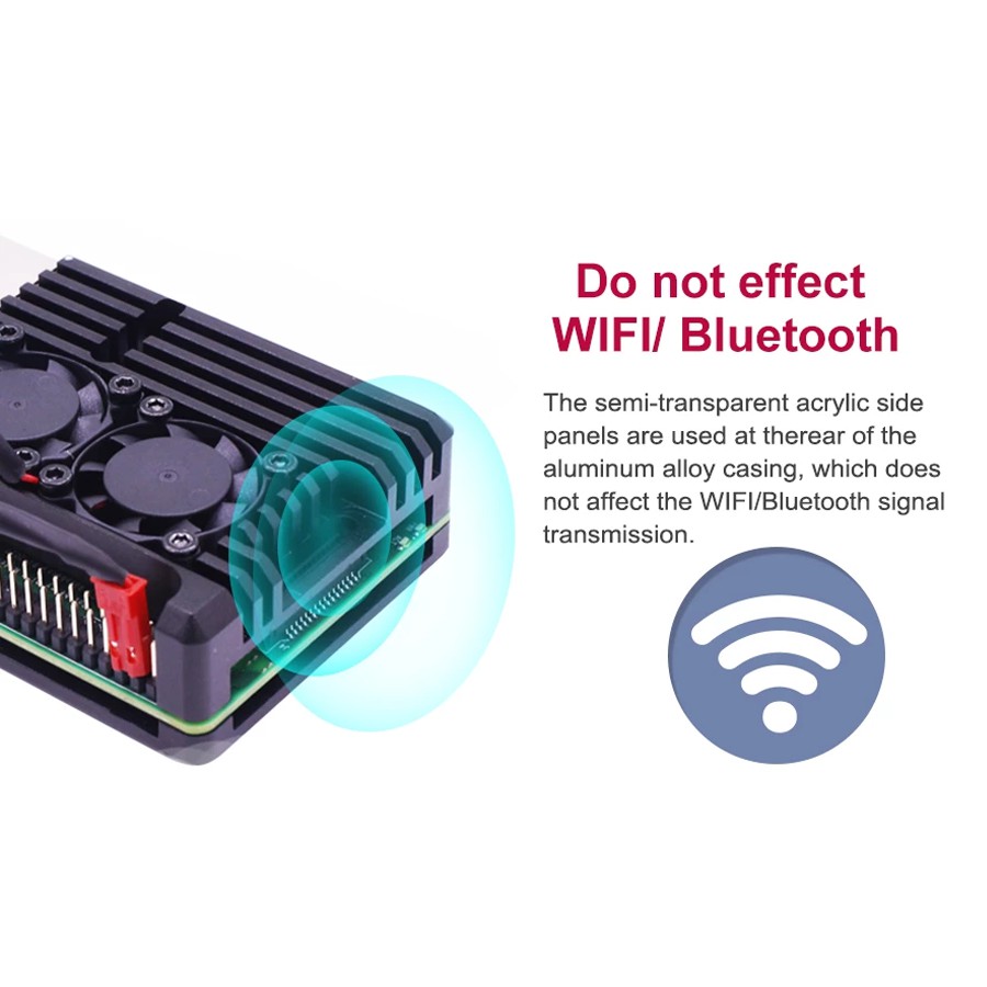 Armor case for Raspberry Pi 4B with double fan #6