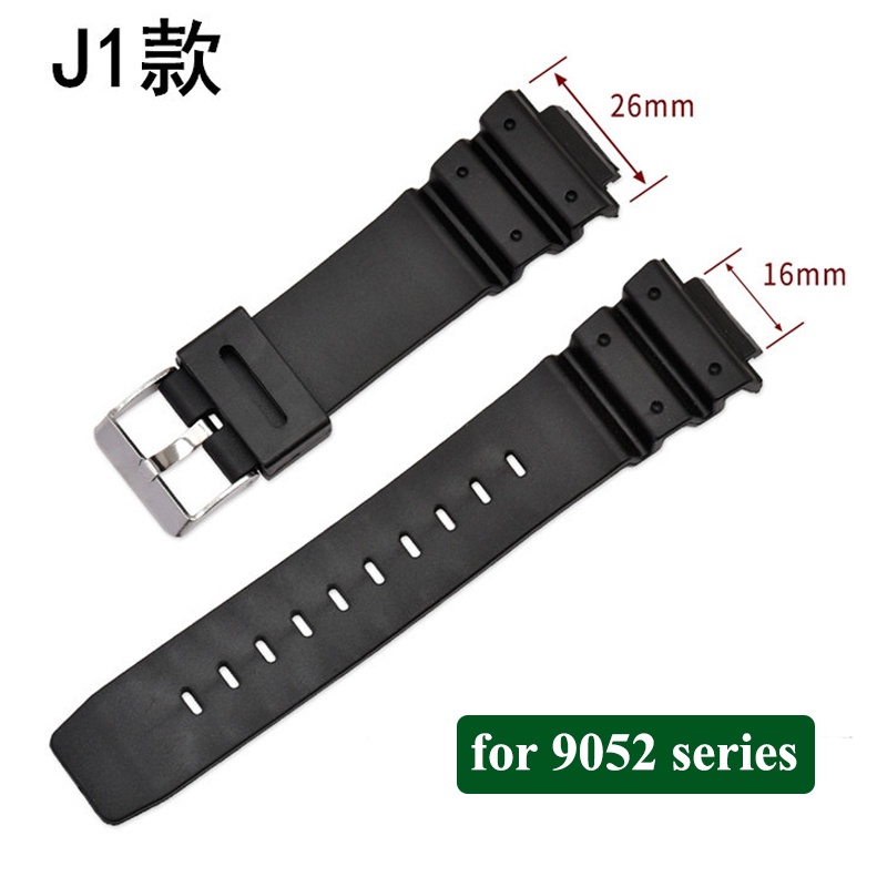 สายนาฬิกาข้อมือเรซิ่น กันน้ํา 16 มม. สําหรับ Casio G-shock DW-5600 6900 9052 Series