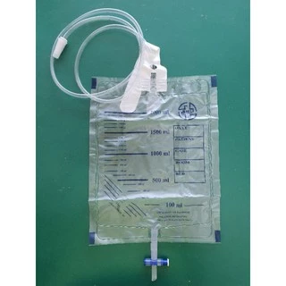 (Urine bag) ถุงปัสสาวะ Urinary Drainage Bag 2000ml. (ขายยกแพ็ค 10ชิ้น)