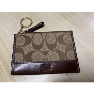 สภาพดี Coach Signature ลายซิกเนเจอร์ กระเป๋าใส่บัตร