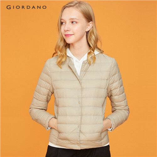 GIORDANO WOMEN Machine washable lightweight down jacket 05379728