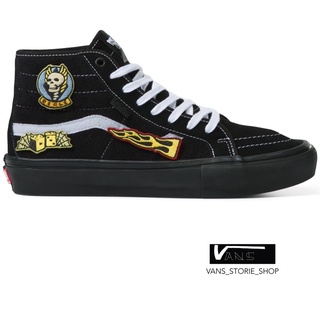 VANS SKATE SK8 HI DECON ELIJAH BERLE BLACK BLACK SNEAKERS สินค้ามีประกันแท้