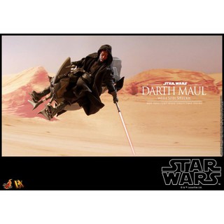 ฟิก​เกอร์​ โมเดล​ ของ​สะสม​Hot Toys DX17 STAR WARS EPISODE I: THE PHANTOM MENACE - DARTH MAUL WITH SITH SPEEDER